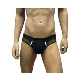 BRIEF CASUAL BY UNDER MESH NEGRO- BLANCO T. CHICA
