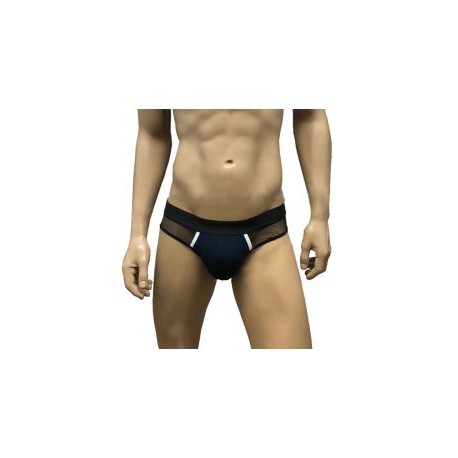 BRIEF CASUAL BY UNDER MESH NEGRO- BLANCO T. CHICA